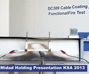 DC309电缆防火涂料烧测试验A