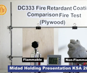 DC333饰面型防火涂料烧测试验B